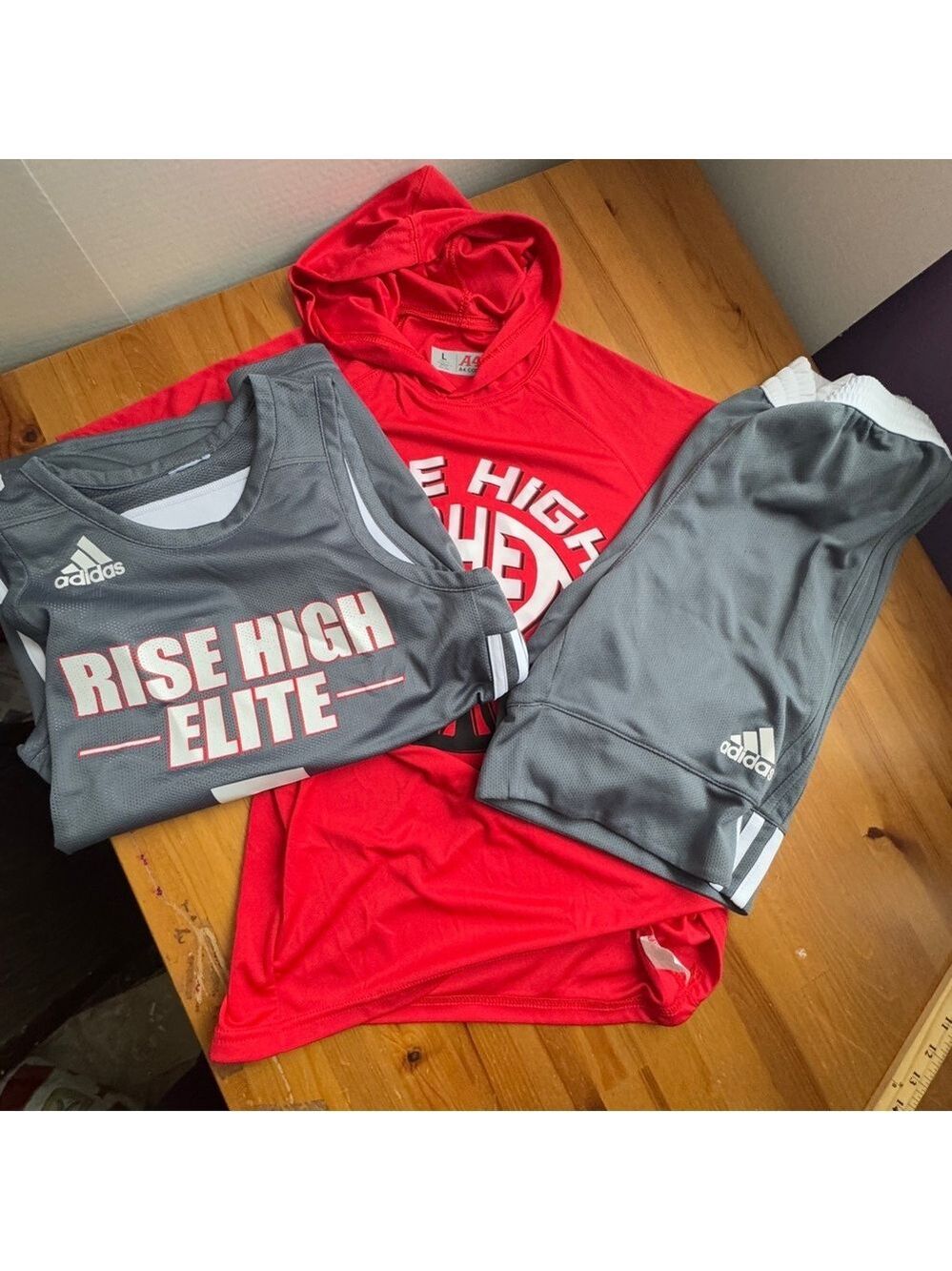 Adidas rise high elite mix and match bundle size youth large